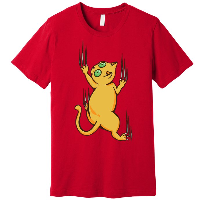 Cat Climbing Premium T-Shirt