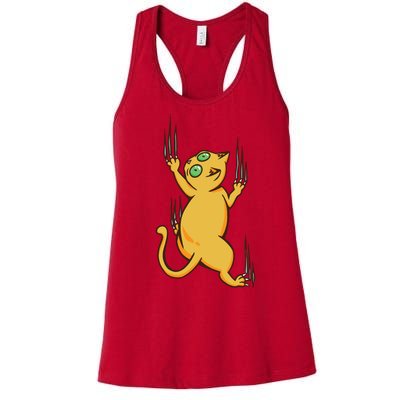 Cat Climbing Women's Racerback Tank