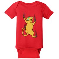 Cat Climbing Baby Bodysuit