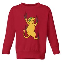 Cat Climbing Toddler Sweatshirt