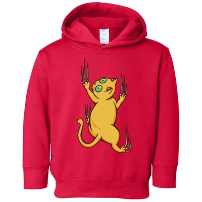 Cat Climbing Toddler Hoodie