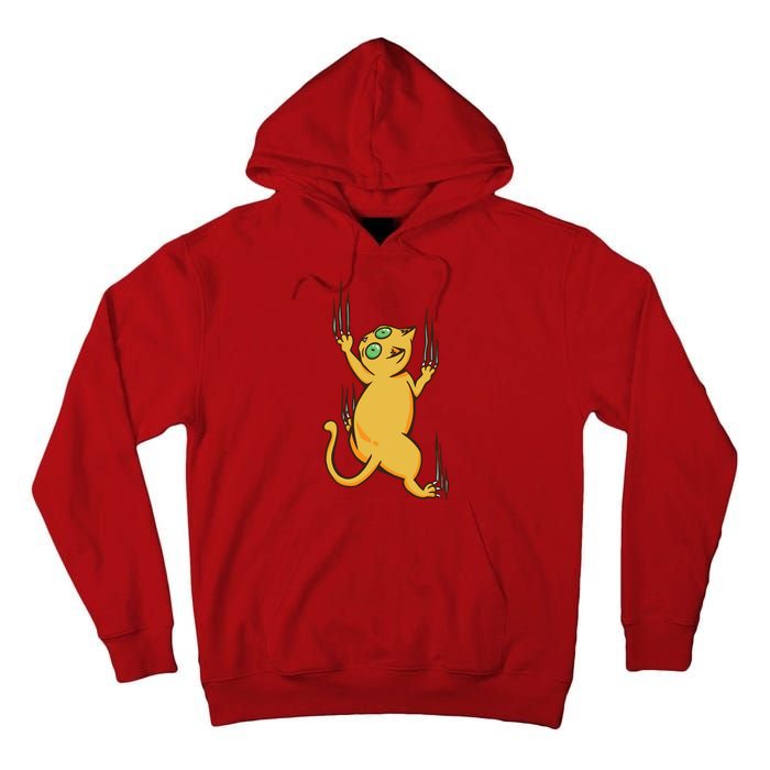 Cat Climbing Tall Hoodie