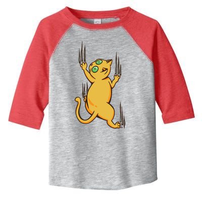 Cat Climbing Toddler Fine Jersey T-Shirt