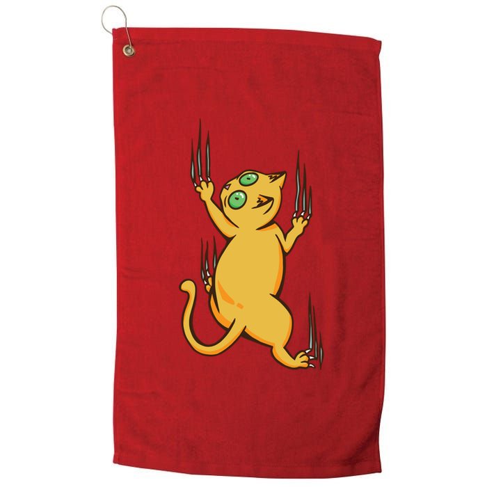 Cat Climbing Platinum Collection Golf Towel