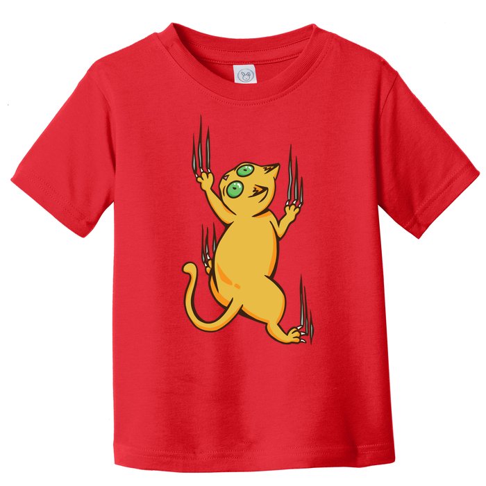 Cat Climbing Toddler T-Shirt