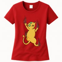 Cat Climbing Womens T-Shirt
