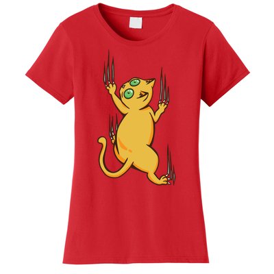 Cat Climbing Women's T-Shirt