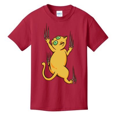 Cat Climbing Kids T-Shirt