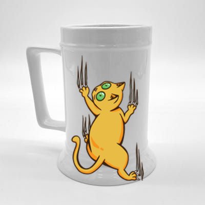 Cat Climbing Beer Stein