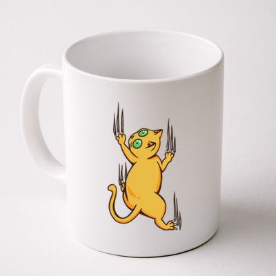 Cat Climbing Coffee Mug