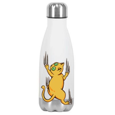 Cat Climbing Stainless Steel Insulated Water Bottle