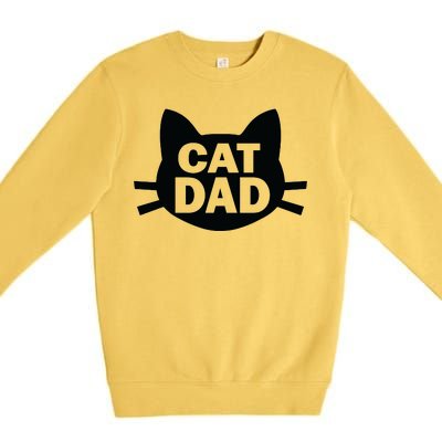 Cat Dad Premium Crewneck Sweatshirt