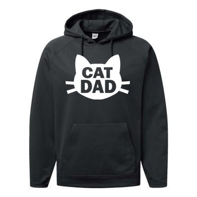 Cat Dad Performance Fleece Hoodie