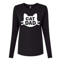 Cat Dad Womens Cotton Relaxed Long Sleeve T-Shirt