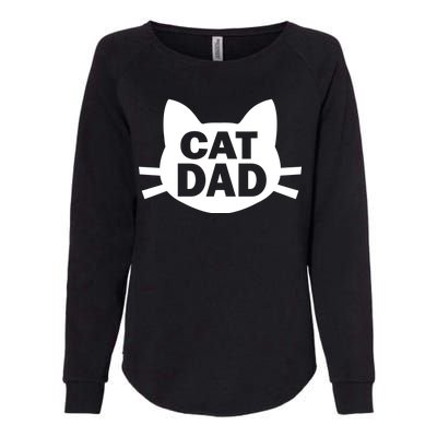 Cat Dad Womens California Wash Sweatshirt