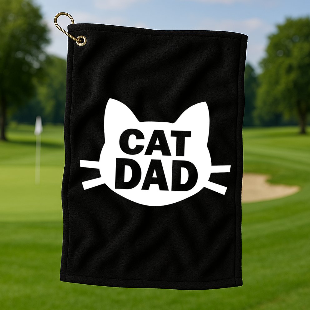 Cat Dad Golf Towel