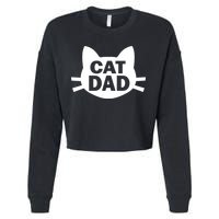 Cat Dad Cropped Pullover Crew