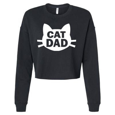 Cat Dad Cropped Pullover Crew