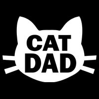 Cat Dad Cropped Pullover Crew