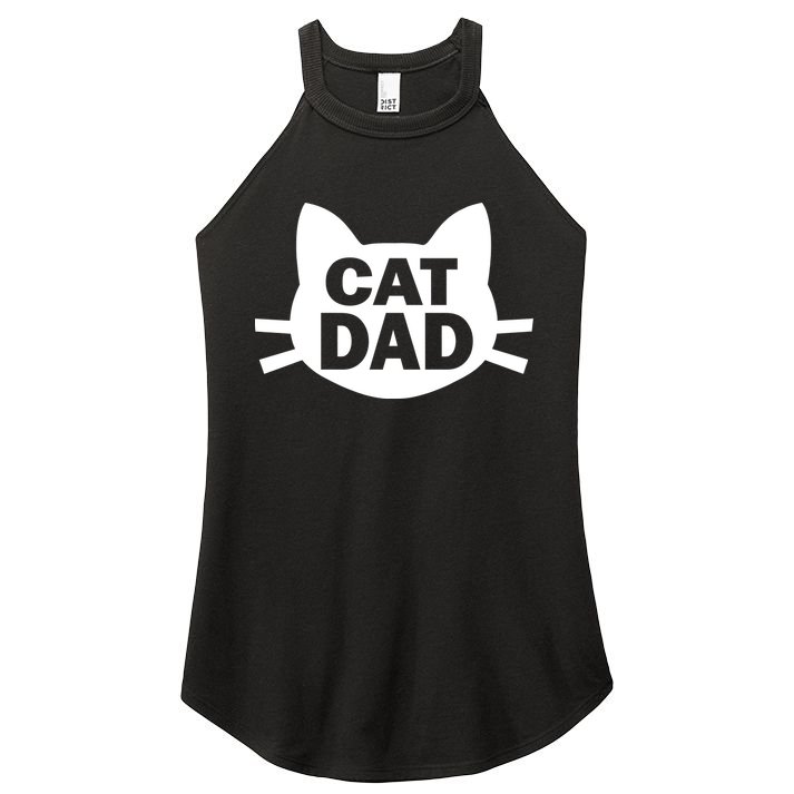 Cat Dad Women's Perfect Tri Rocker Tank