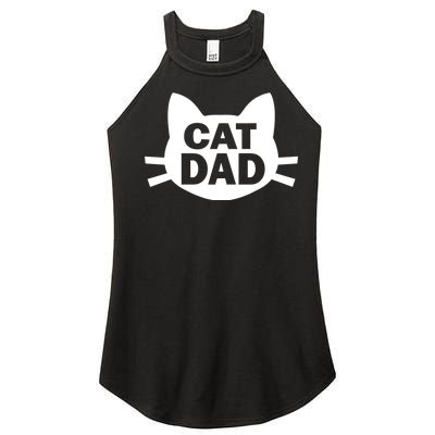 Cat Dad Women's Perfect Tri Rocker Tank