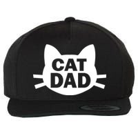 Cat Dad Wool Snapback Cap