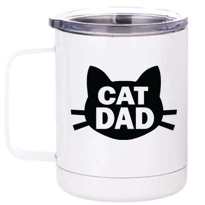 Cat Dad 12 oz Stainless Steel Tumbler Cup