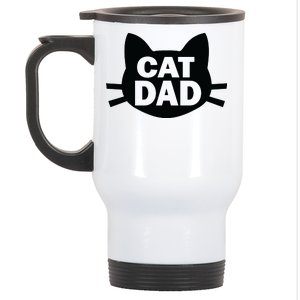 Cat Dad Stainless Steel Travel Mug