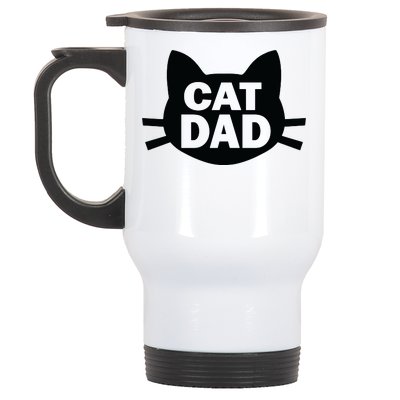 Cat Dad Stainless Steel Travel Mug