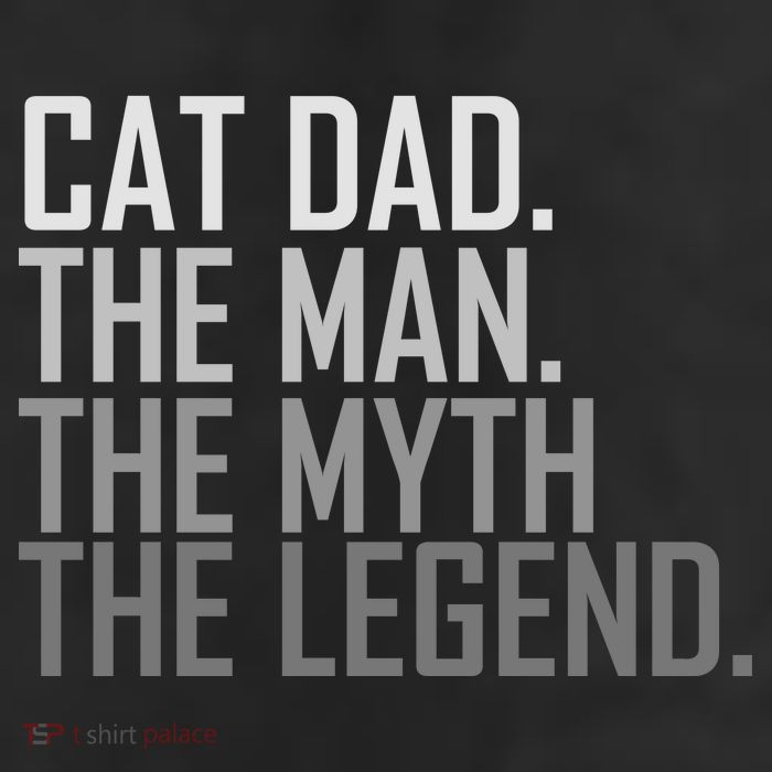 Cat Dad The Man Myth Legend 7 Panel Mesh Trucker Snapback Hat