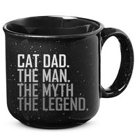 Cat Dad The Man Myth Legend 15oz Campfire Ceramic Mug