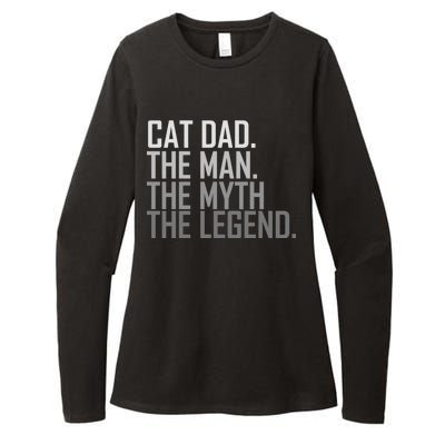 Cat Dad The Man Myth Legend Womens CVC Long Sleeve Shirt