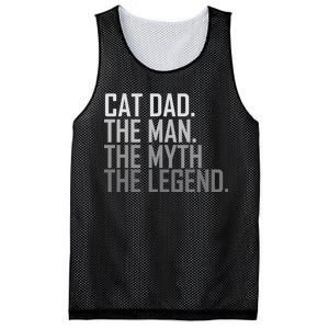 Cat Dad The Man Myth Legend Mesh Reversible Basketball Jersey Tank