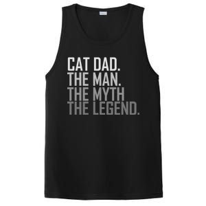 Cat Dad The Man Myth Legend PosiCharge Competitor Tank