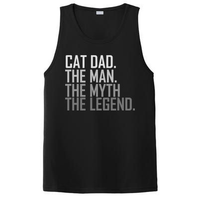 Cat Dad The Man Myth Legend PosiCharge Competitor Tank