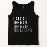 Cat Dad The Man Myth Legend Tank Top
