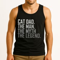 Cat Dad The Man Myth Legend Tank Top
