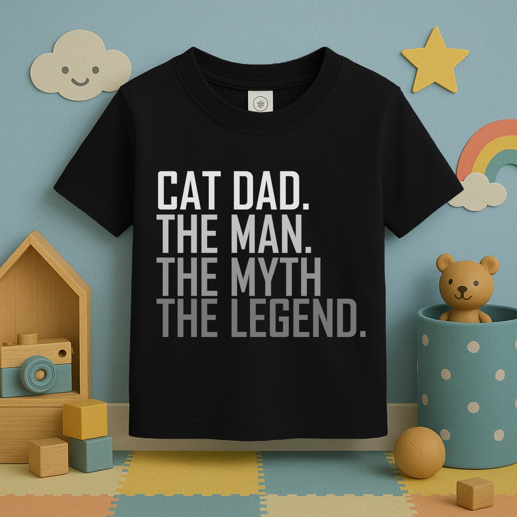 Cat Dad The Man Myth Legend Toddler T-Shirt