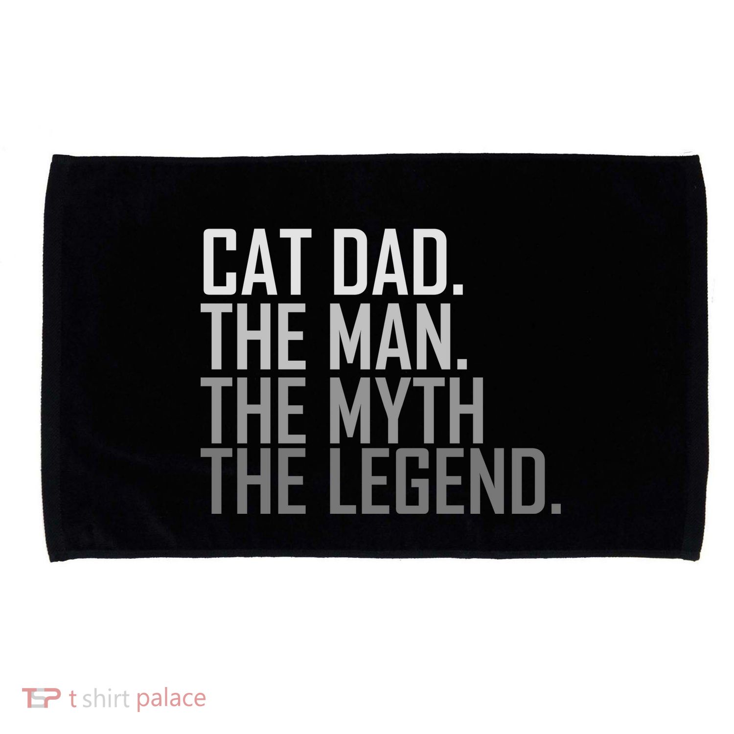 Cat Dad The Man Myth Legend Microfiber Hand Towel