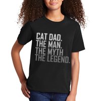 Cat Dad The Man Myth Legend Kids T-Shirt