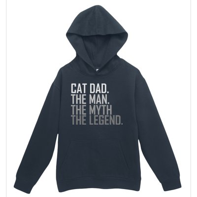 Cat Dad The Man Myth Legend Urban Pullover Hoodie