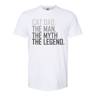 Cat Dad The Man Myth Legend Softstyle® CVC T-Shirt