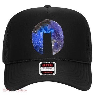 Cat Galaxy High Crown Mesh Back Trucker Hat
