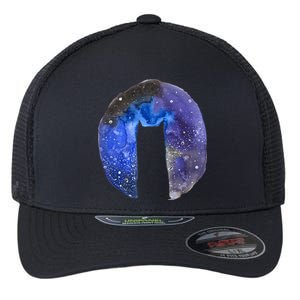 Cat Galaxy Flexfit Unipanel Trucker Cap