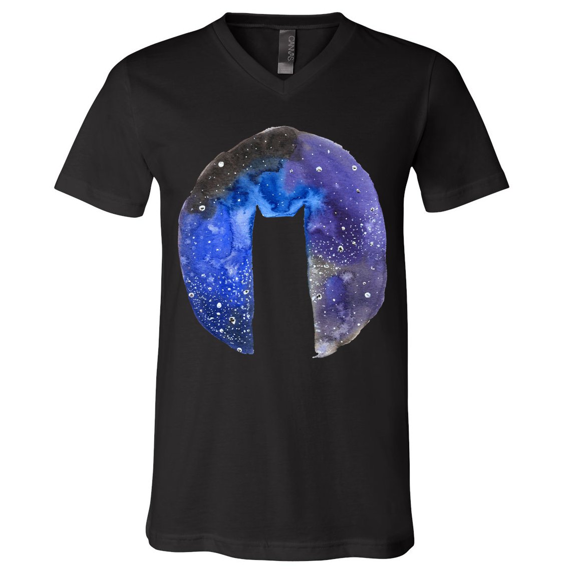 Cat Galaxy V-Neck T-Shirt