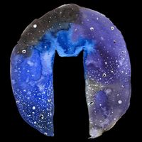 Cat Galaxy Drawstring Bag