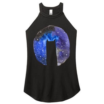 Cat Galaxy Women's Perfect Tri Rocker Tank