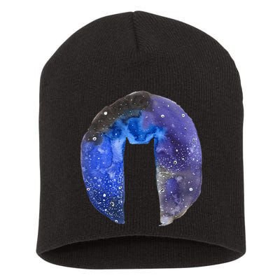 Cat Galaxy Short Acrylic Beanie