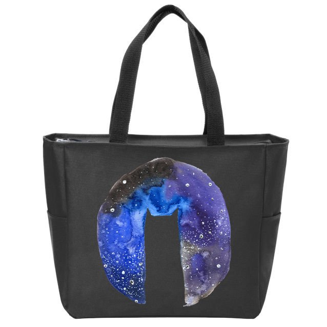 Cat Galaxy Zip Tote Bag