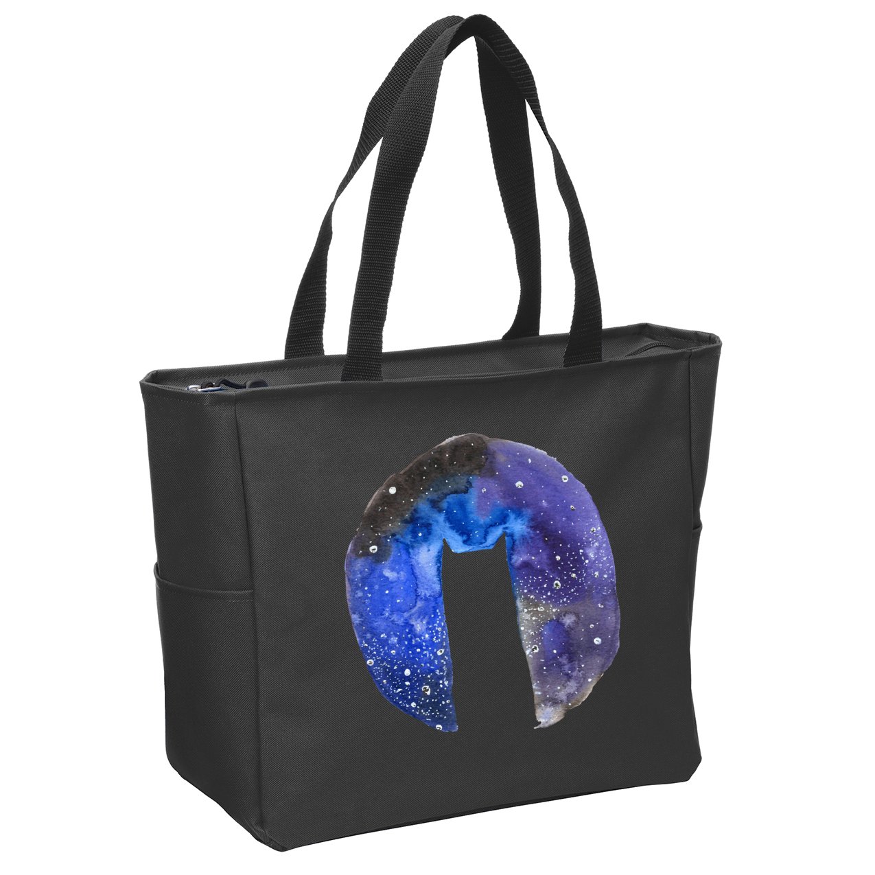 Cat Galaxy Zip Tote Bag